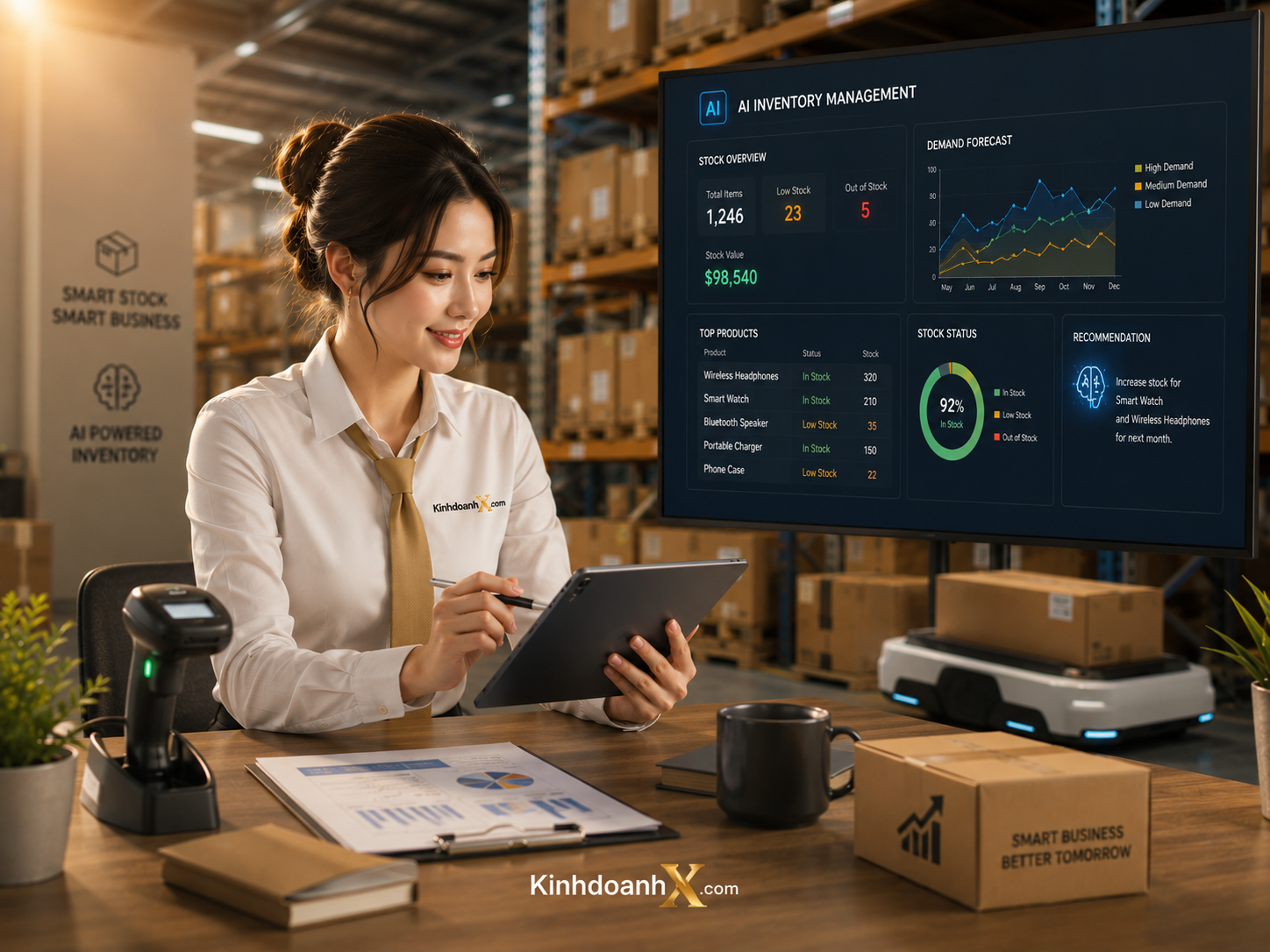 AI hỗ trợ quản lý kho và tồn kho tự động cho hộ kinh doanh SME