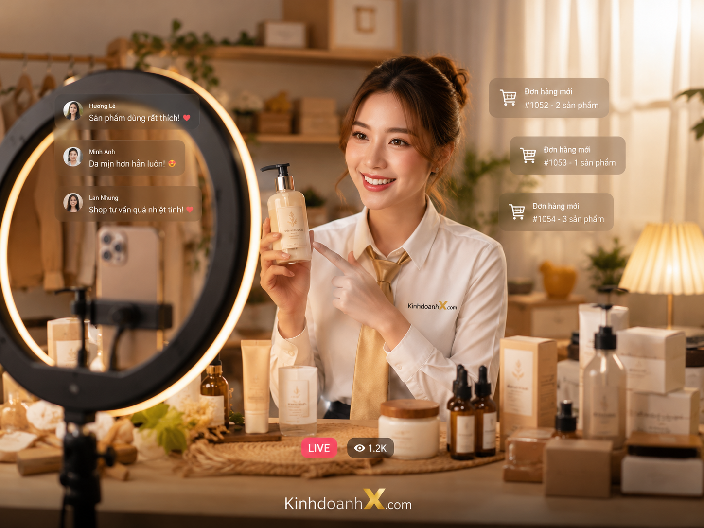 Kỹ năng bán hàng qua livestream cho hộ kinh doanh nhỏ