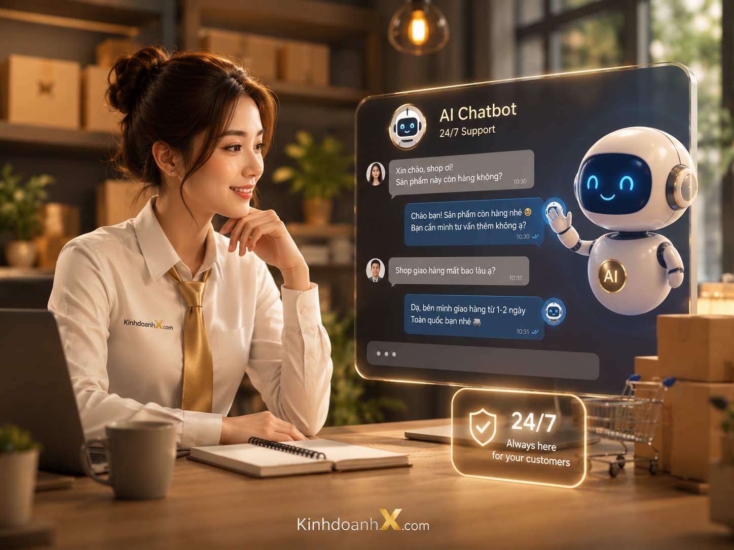 Ứng dụng chatbot AI chăm sóc khách hàng tự động cho SME