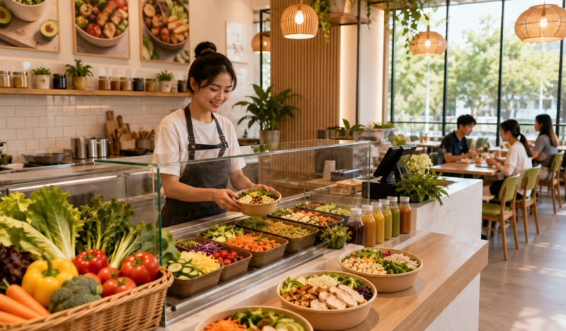 Mô hình kinh doanh nhà hàng ăn nhanh healthy và thực dưỡng