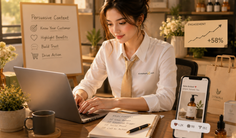 Kỹ năng viết nội dung bán hàng thu hút cho hộ kinh doanh