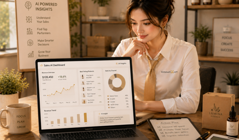 Dùng AI phân tích dữ liệu bán hàng để ra quyết định cho SME