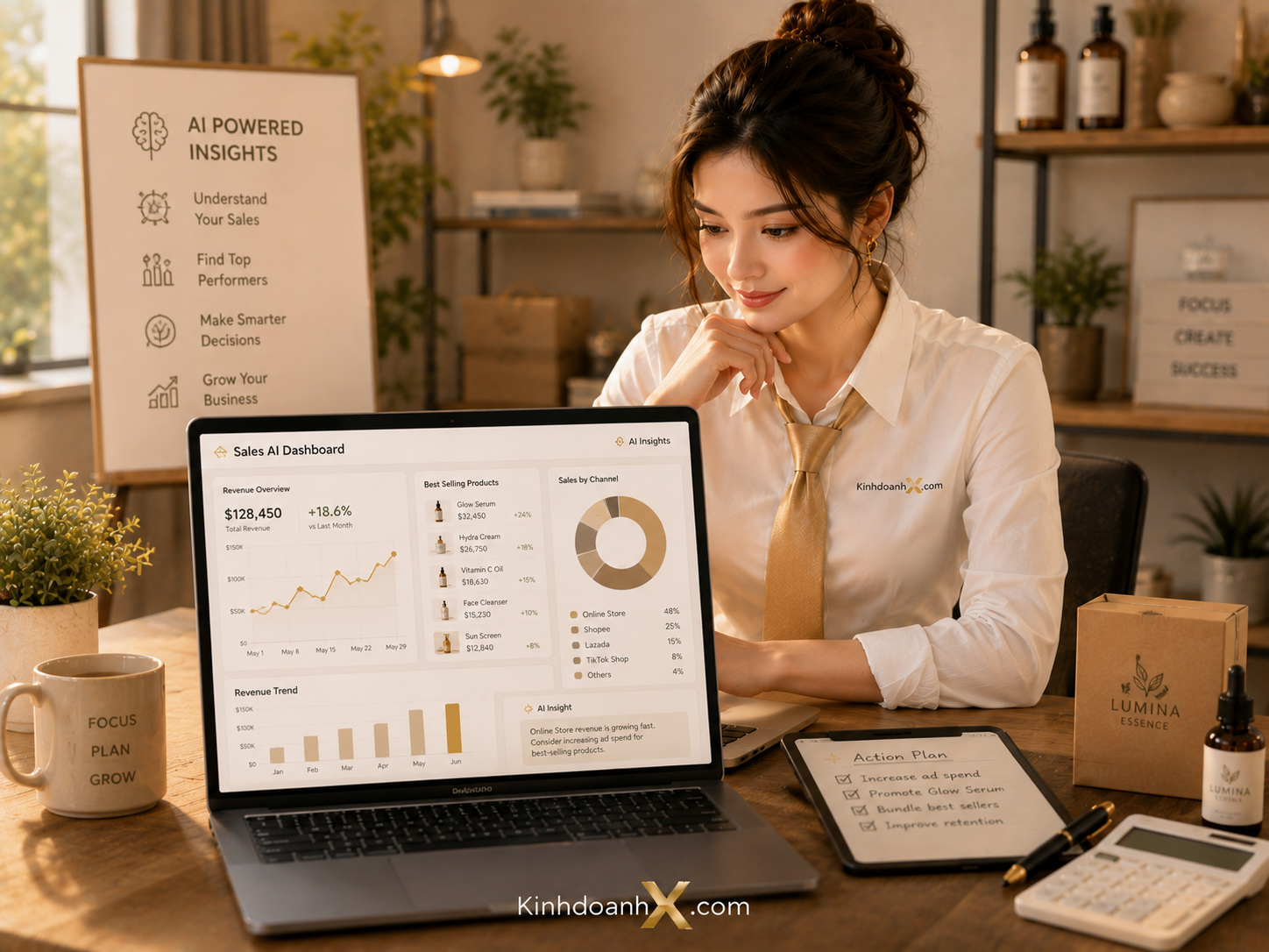 Dùng AI phân tích dữ liệu bán hàng để ra quyết định cho SME