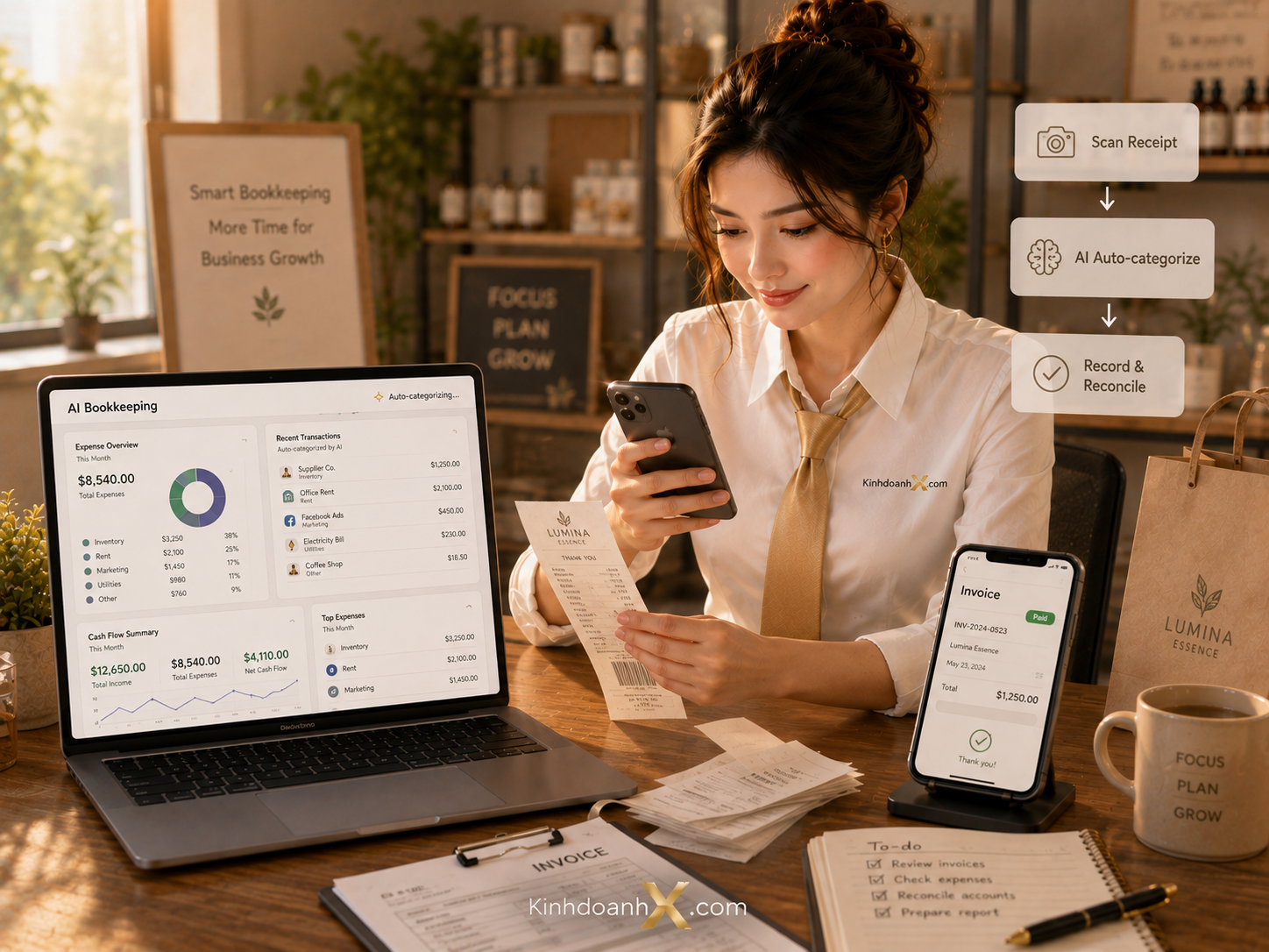 Ứng dụng AI hỗ trợ kế toán và quản lý hóa đơn cho hộ kinh doanh