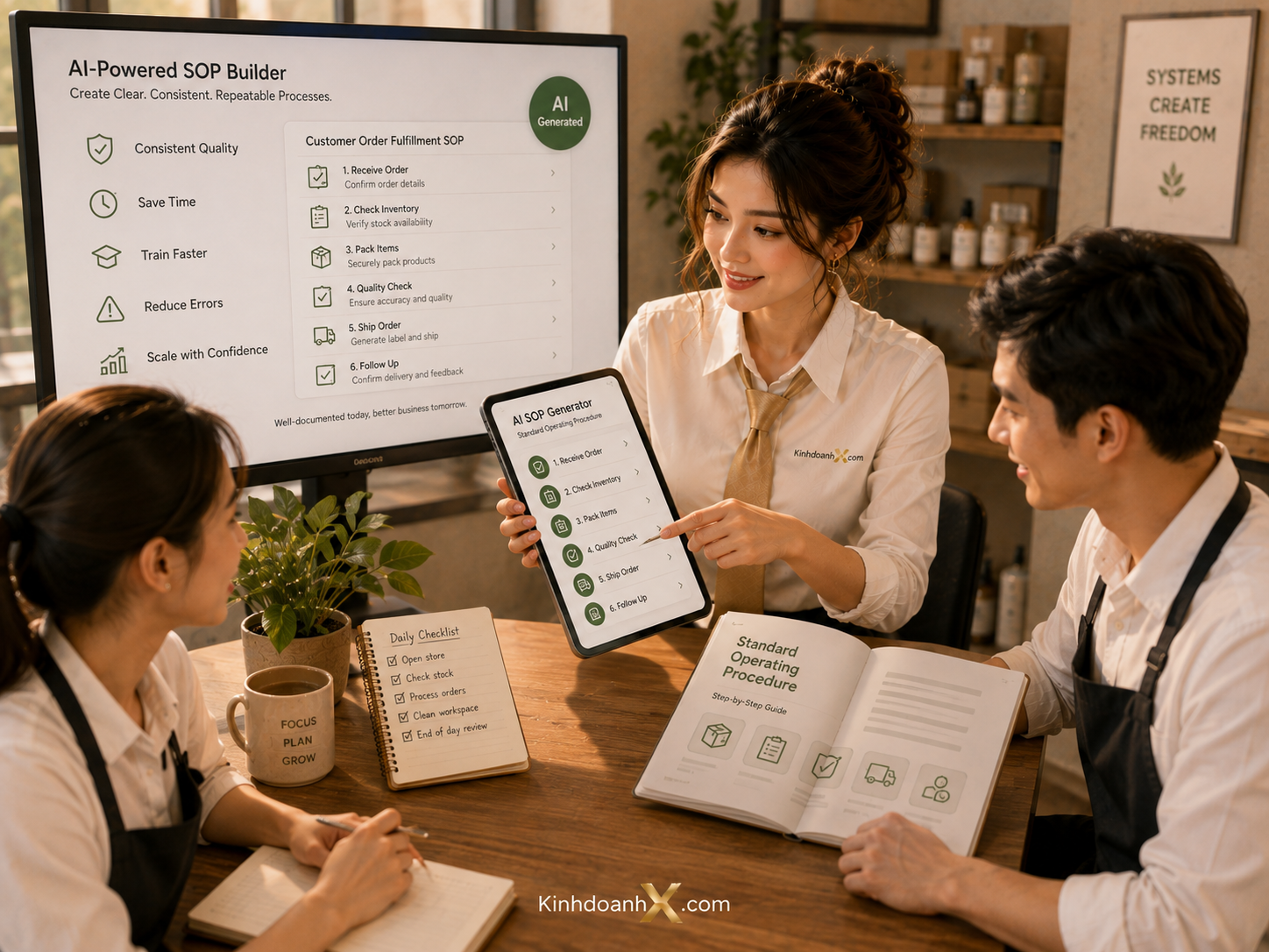 Dùng AI xây dựng quy trình và tài liệu vận hành SOP cho SME